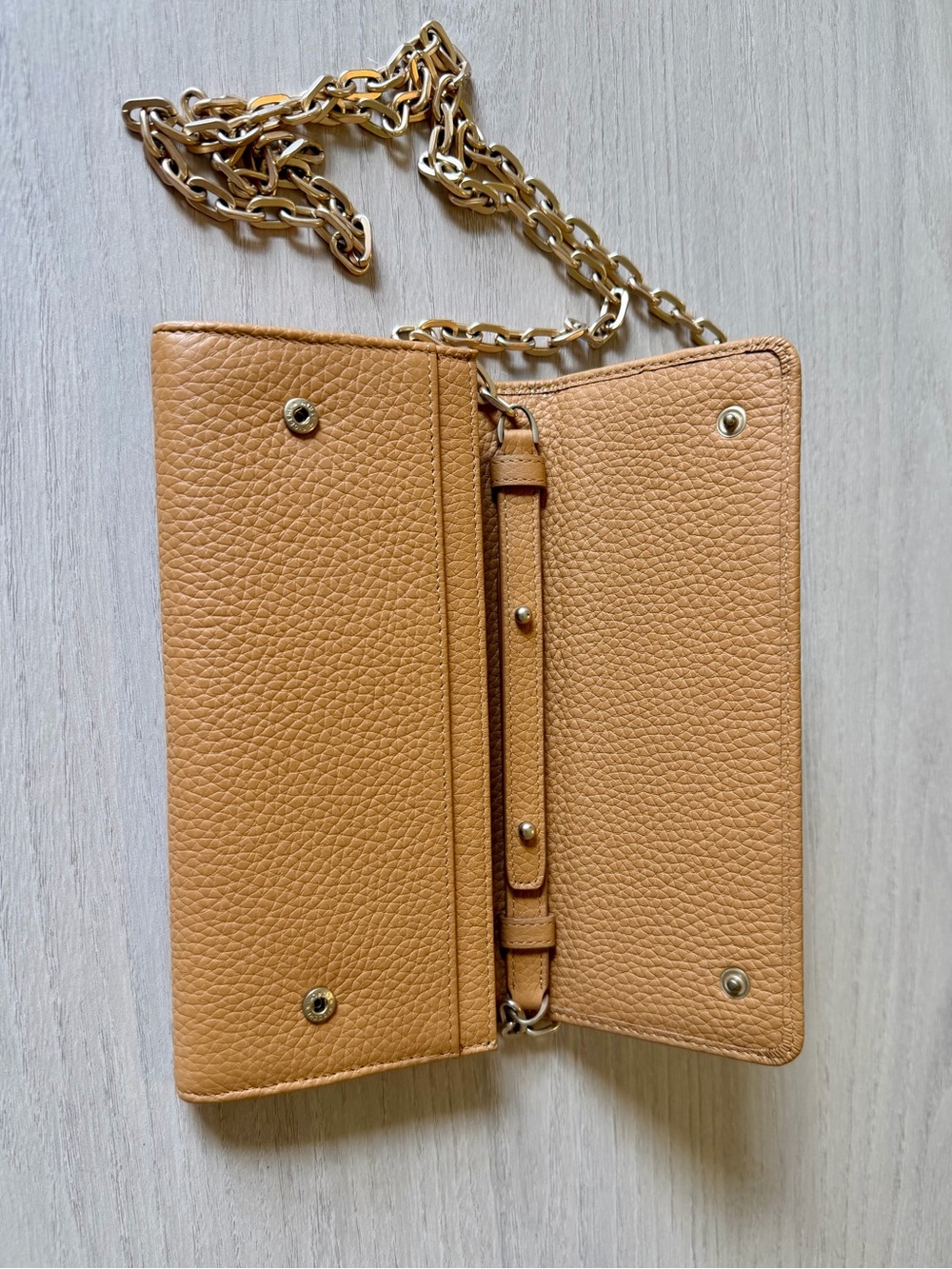 Valentino Tan Leather Chain Shoulder Bag - Picture 3 of 8